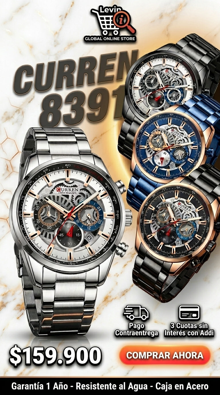Detalles Oro RELOJERIA CURREN 8391