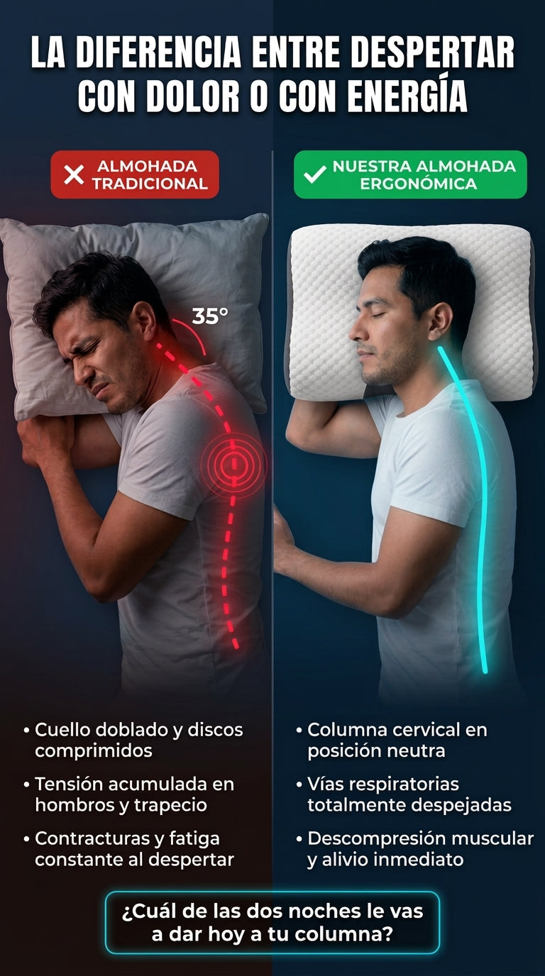 Detalles 5 Almohada Ortopedica Cervical Descanso