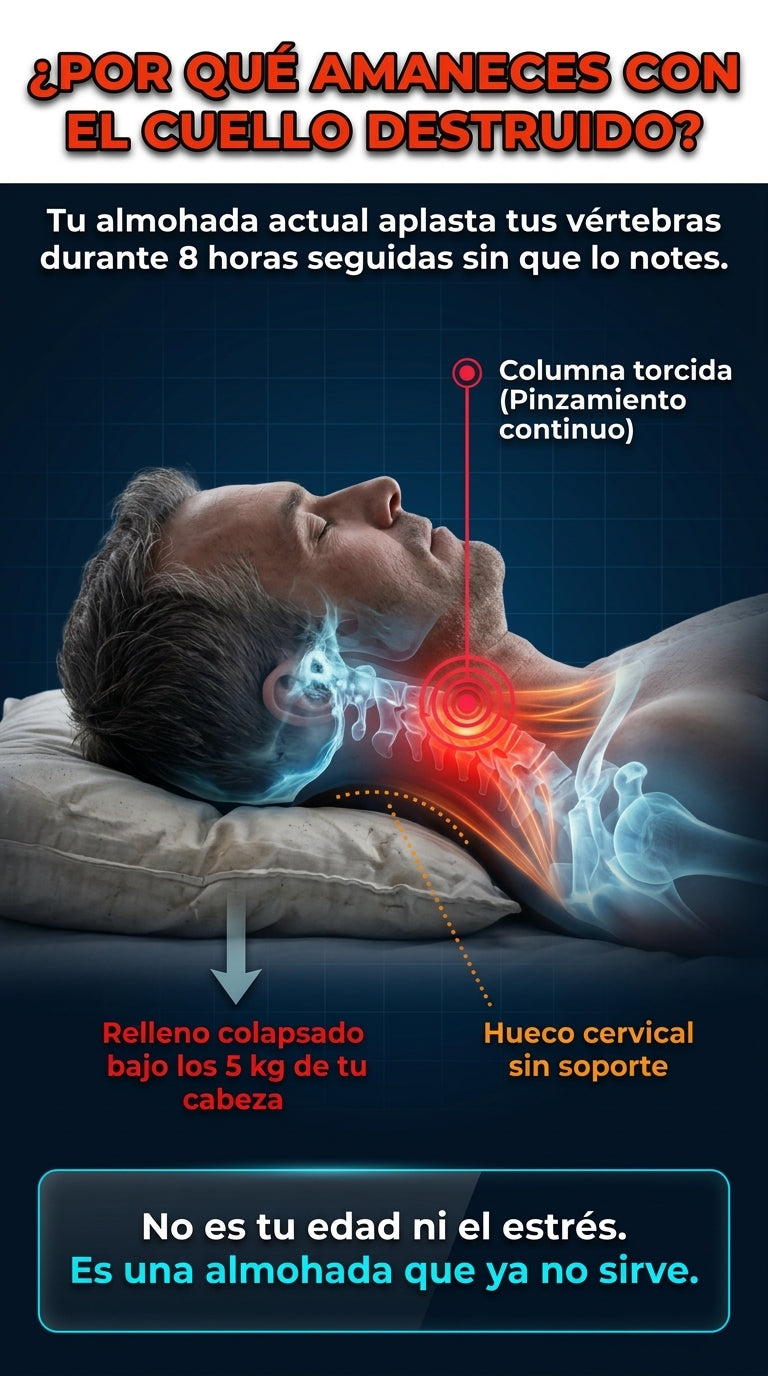 Detalles 2 Almohada Ortopedica Cervical Descanso