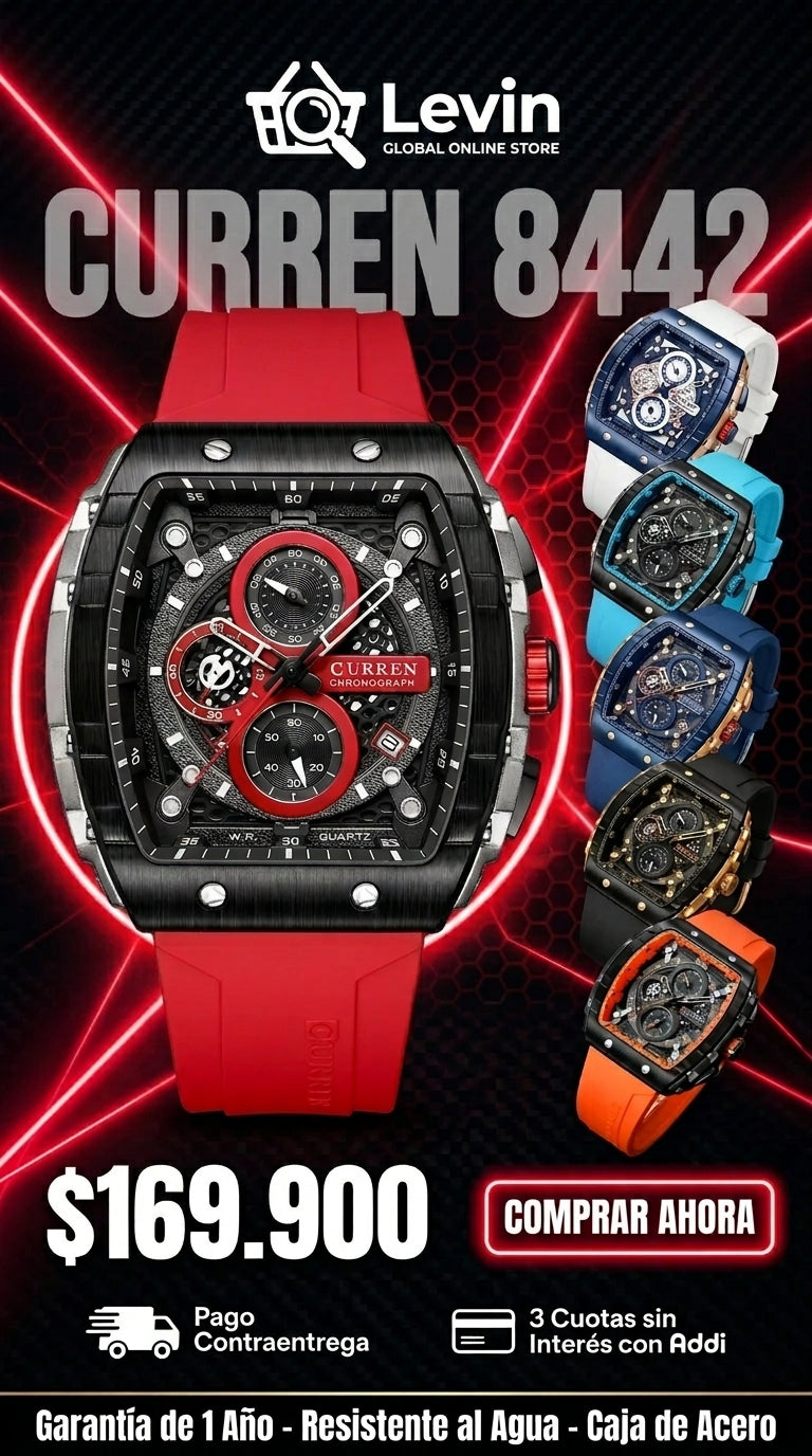 Detalles Oro Reloj Curren 8442