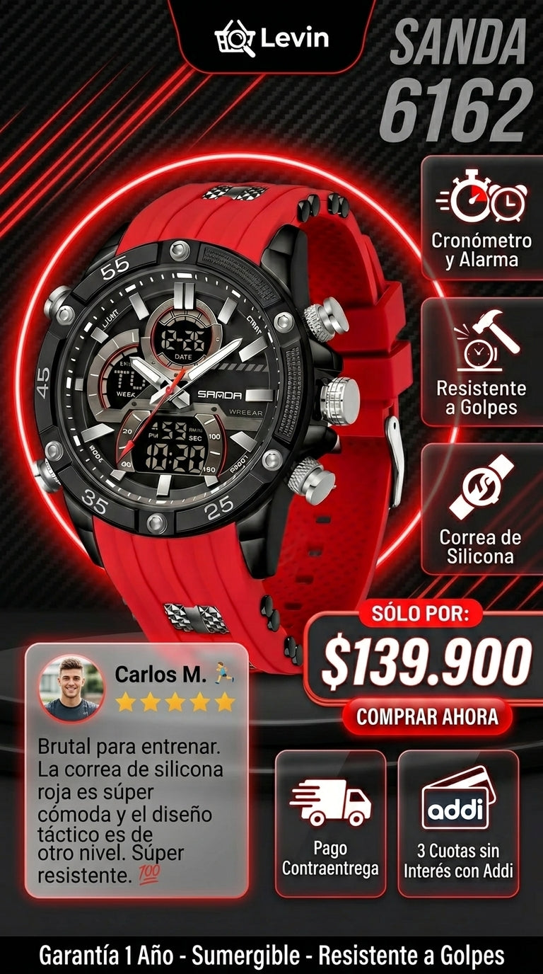 Hero Reloj Original Sanda 6162