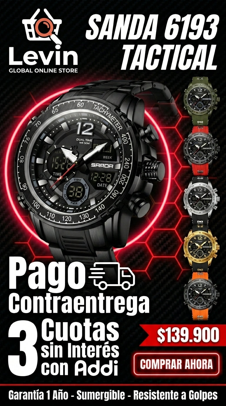 Detalles Oro Reloj Original Sanda 6193 Tactico