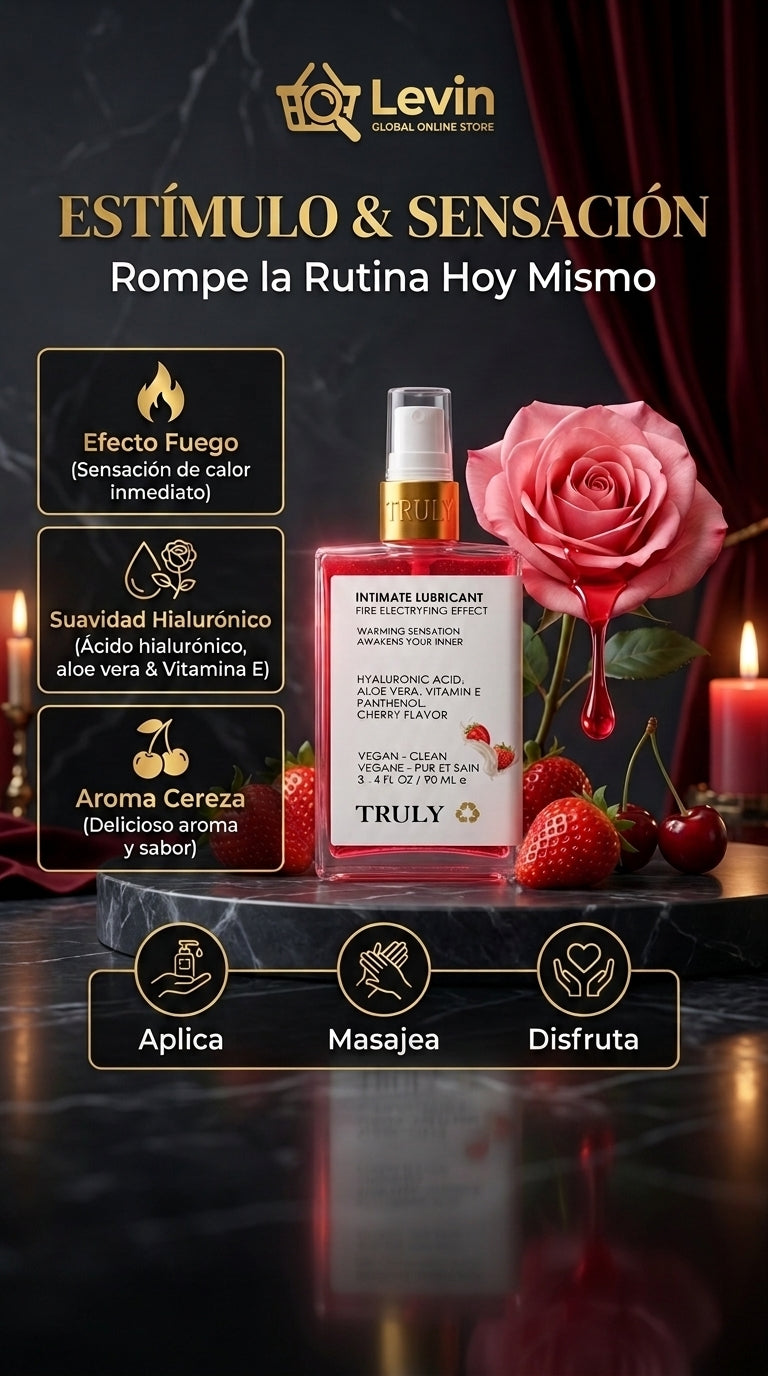 Detalles Rojo LUBRICANTE INTIMO TRULY  100ML