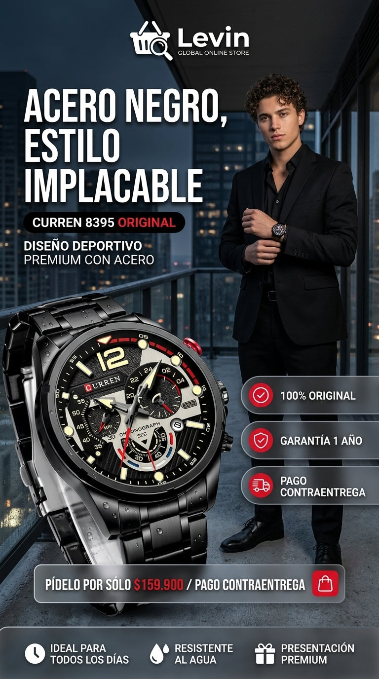 Hero Reloj Curren 8395 Negro