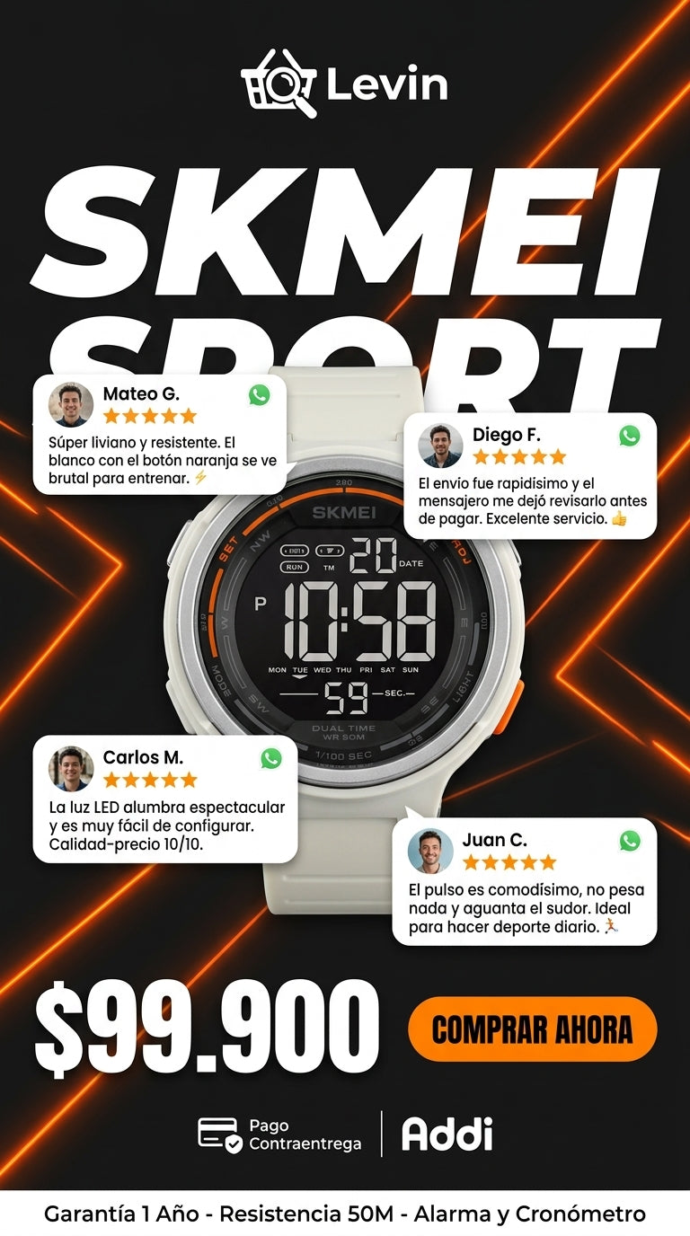 Colores reloj skmei 1841