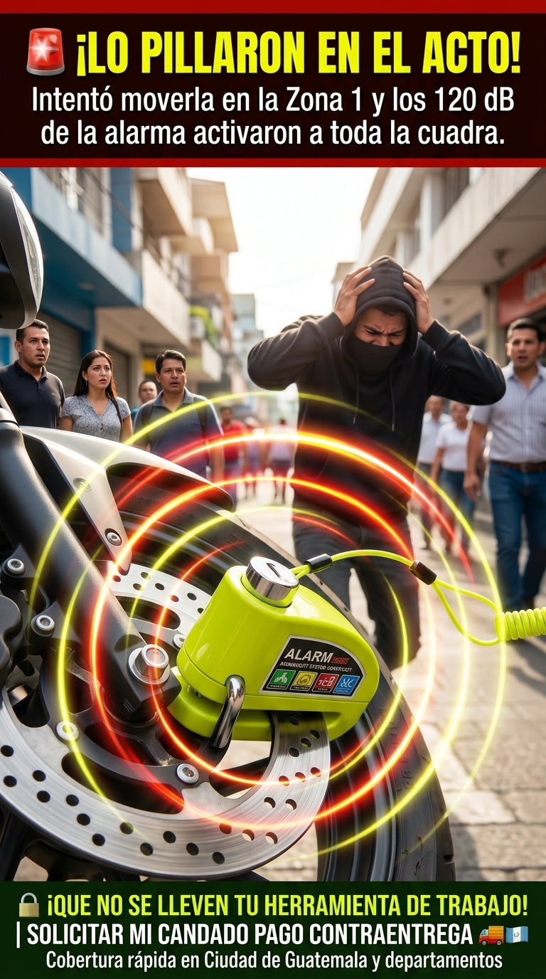 Hero Cerradura de alarma impermeable para carro/motocicleta