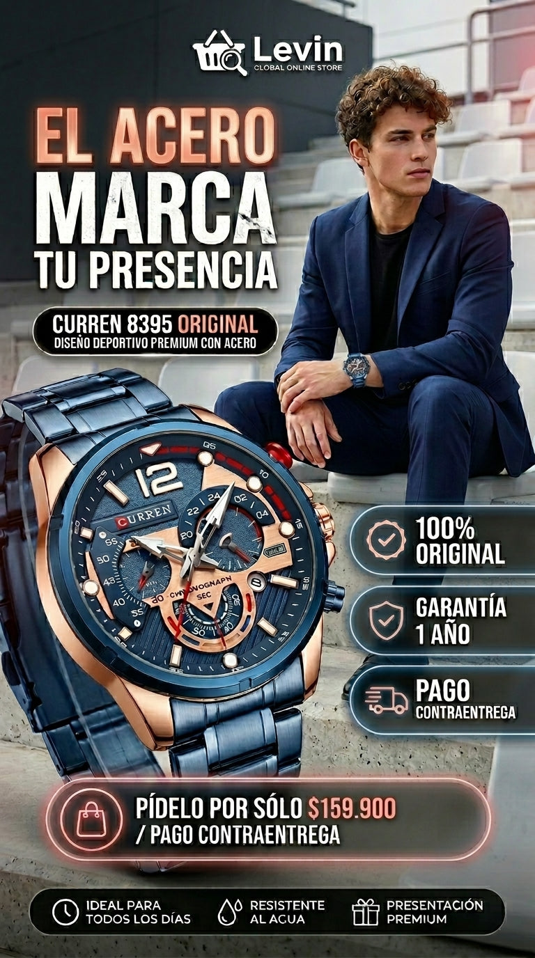 Hero Reloj Curren 8395 azul