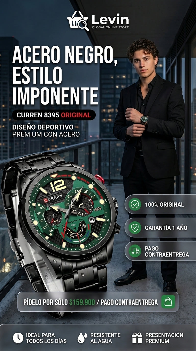 Hero Reloj Curren 8395 Verde