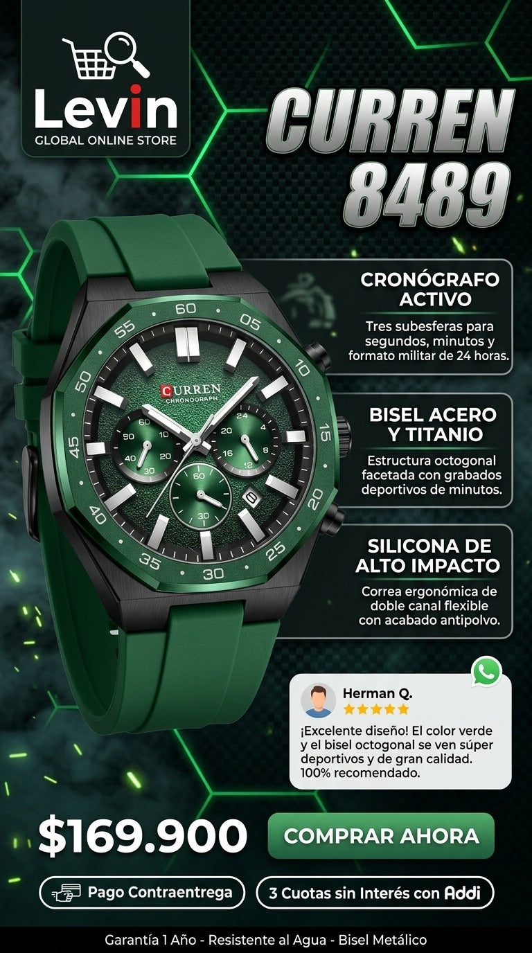 Colores RELOJERIA CURREN 8489