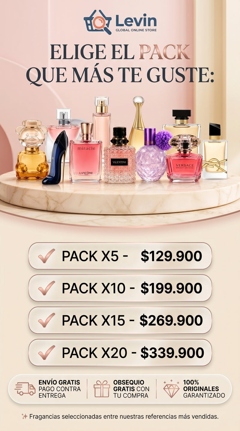 Detalles Rojo Pack Mini Perfumes Originales